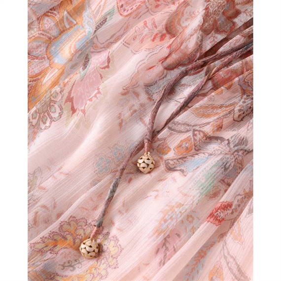 Zimmermann Alchemy Flutter Kjole, Pink Paisley